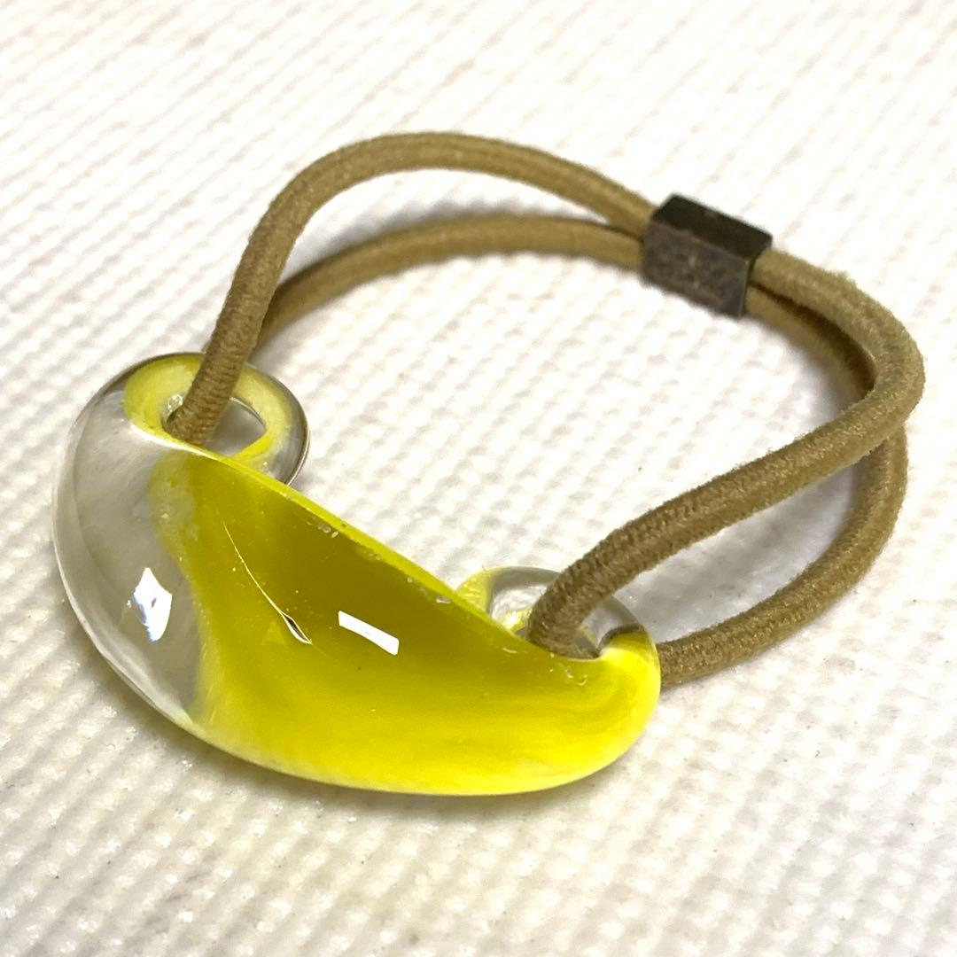 コレットマルーフ グラスポニー イエロー ヘアゴム