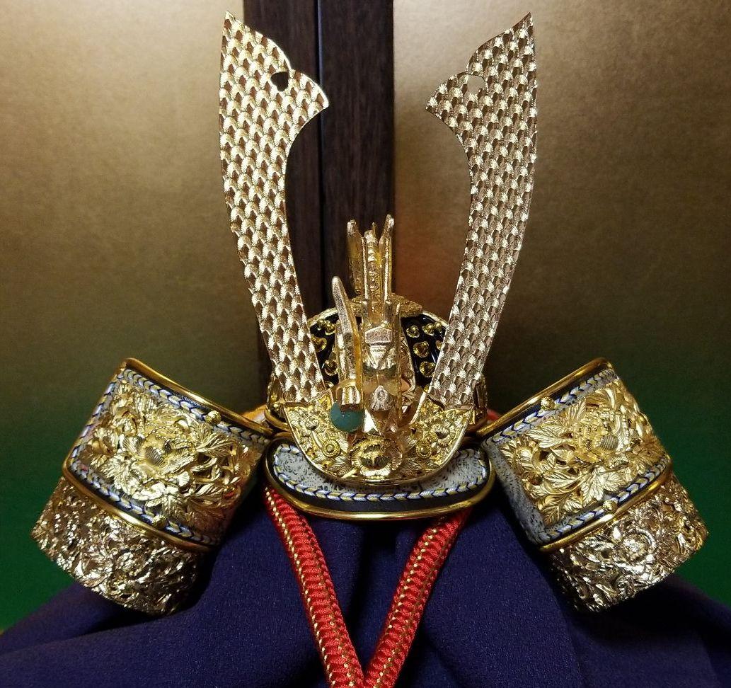 五月人形　平安旭翆作　10号兜飾り　コンパクト