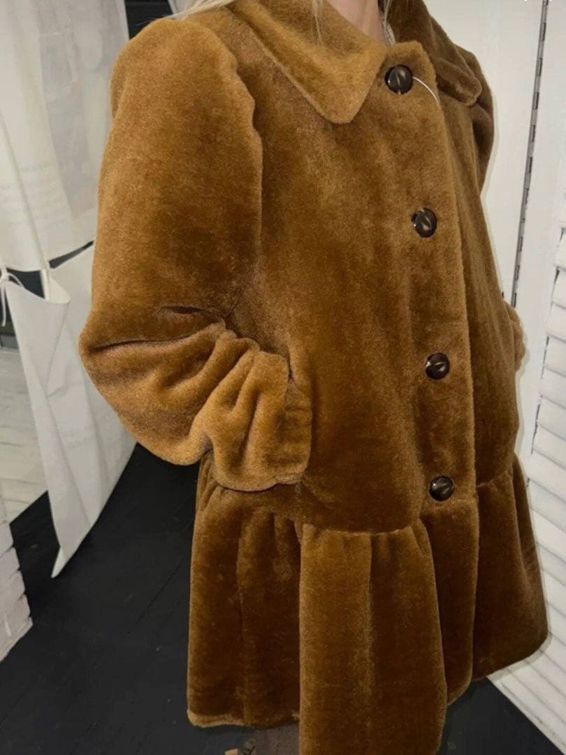 SINOON SN Ruffled Shearling ファーコート