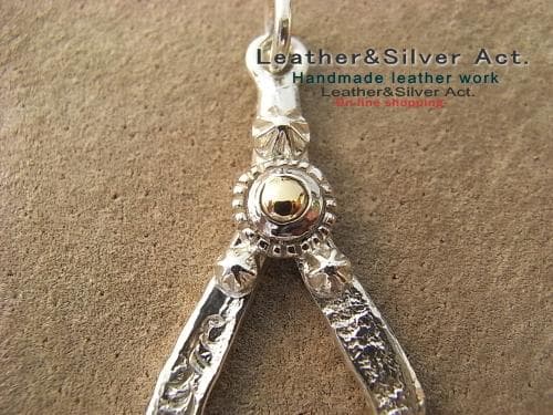 イーグル シルバーペンダントトップ、スタッズスターグラスホルダー 925 アポロ