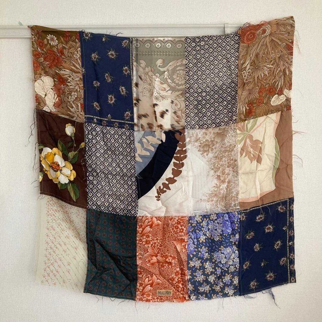 【新品未使用】malion vintage パッチワークスカーフ