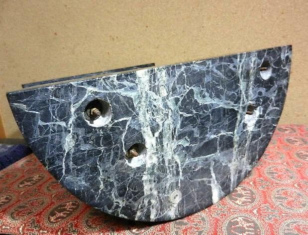 アンティークねじ巻き振り子式大理石置時計（精工舎、Ｈ３２ｃｍ、Ｗ８ｋｇ）