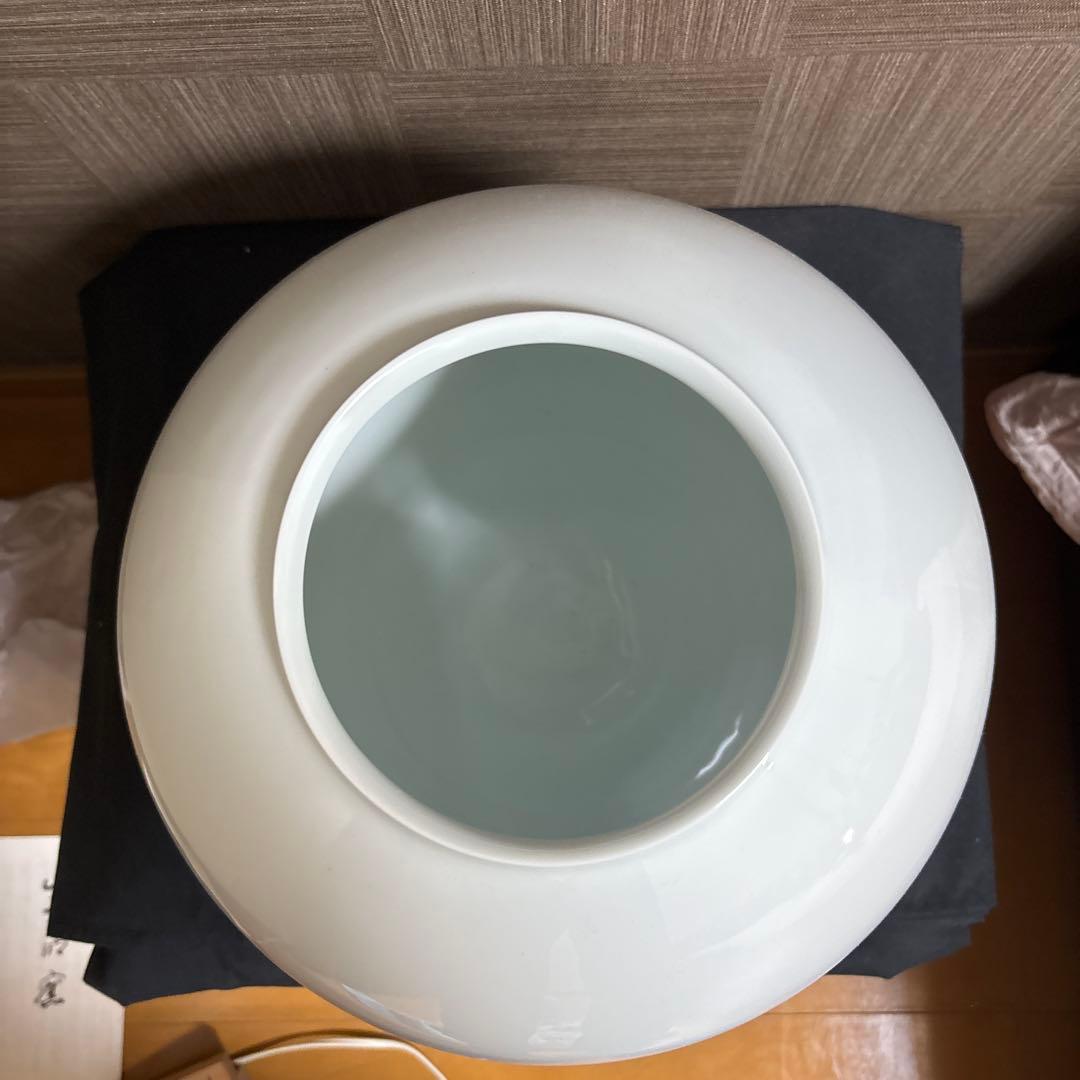 藤井朱明 壺 飾り壺 花器 日展人気作家 有田焼 コタンの森大き花瓶