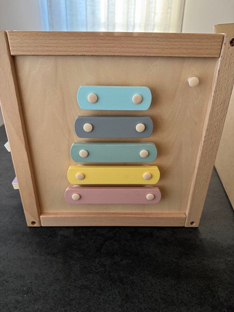 エド・インター 森のあそび箱　木製 知育玩具 数字ビーズ遊び　限定パステルカラー