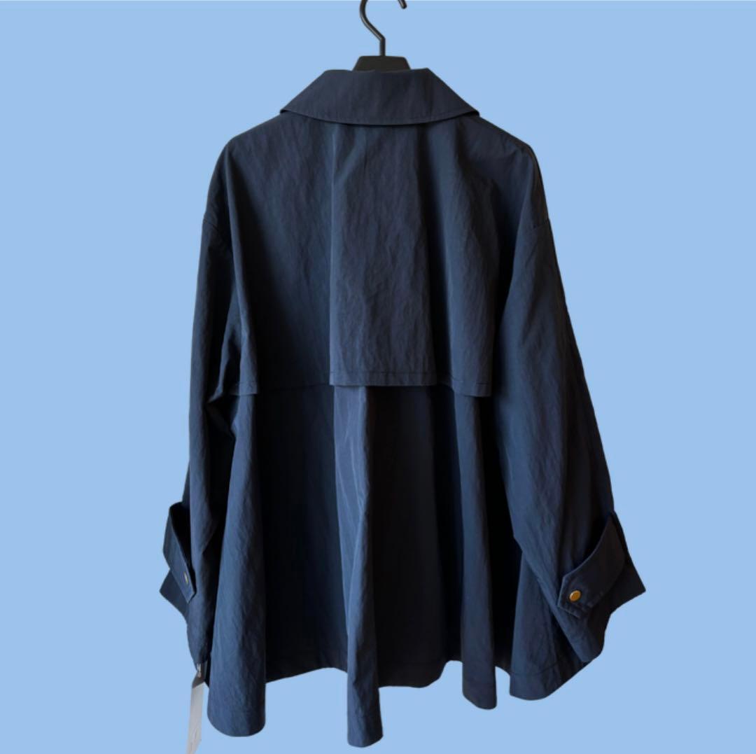 【SNORDREL】Aライン ナイロンコート ネイビー Mサイズ