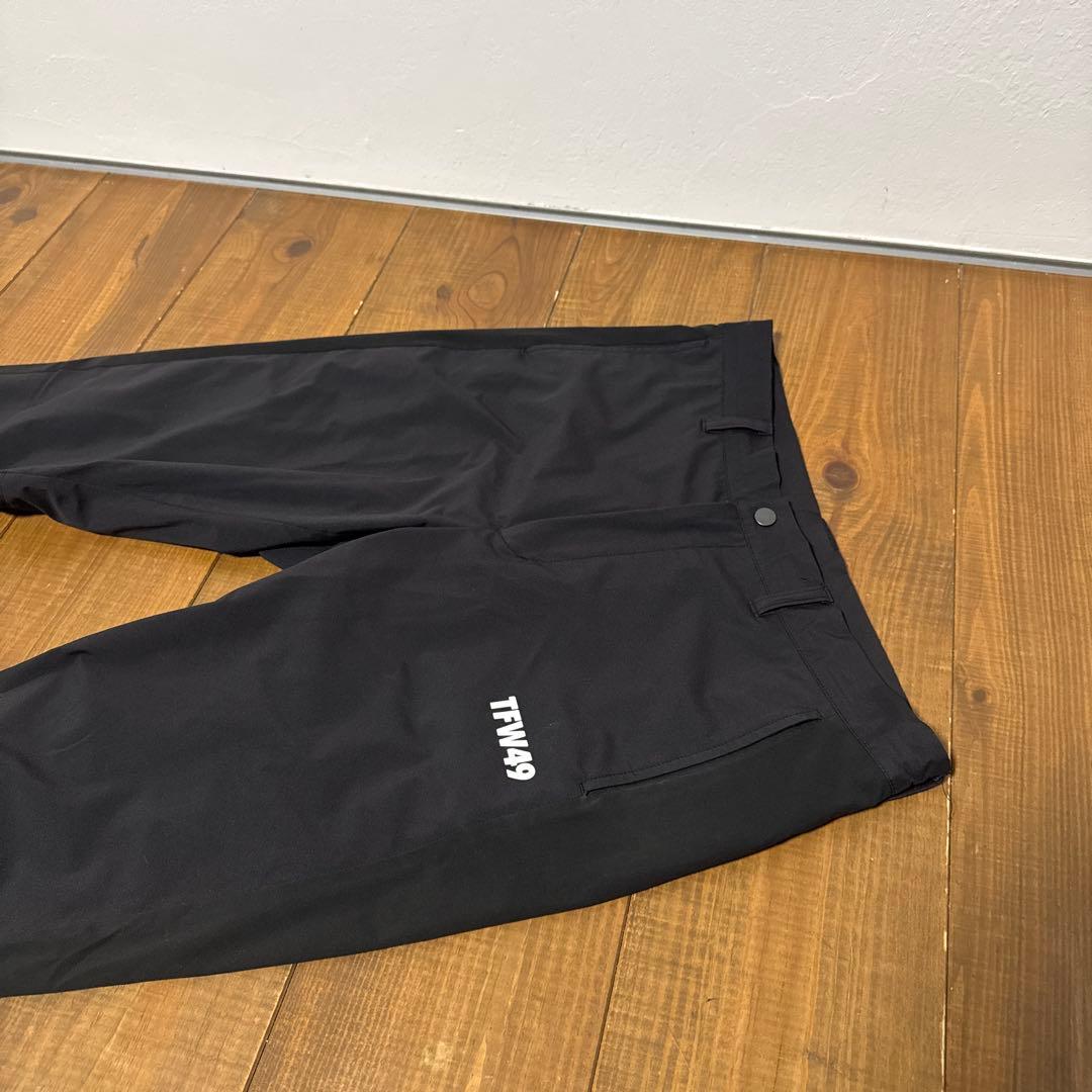 美品　TFW49 ロングパンツ　Lサイズ　ブラック　裏地付き