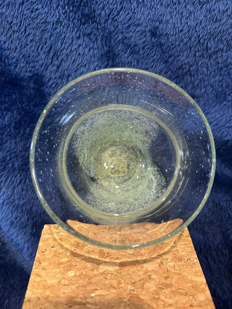 稲嶺盛吉製作　琉球ガラス　泡ガラス　クリアC