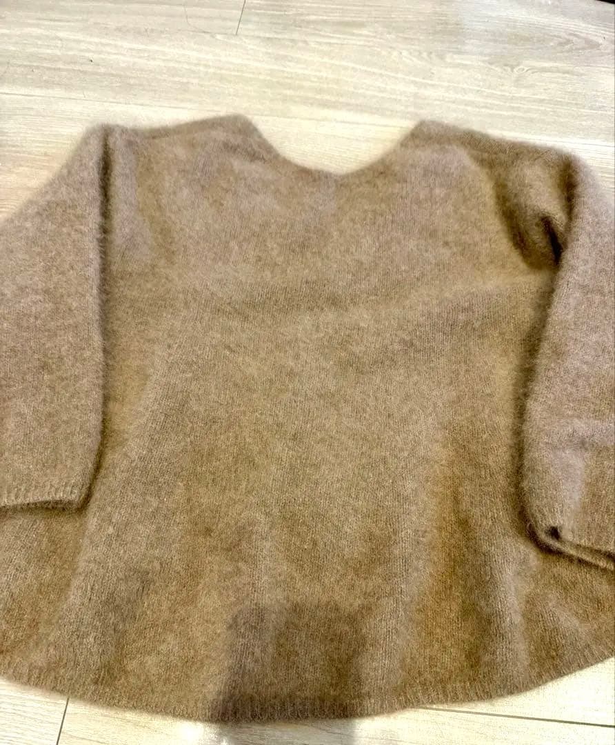 ガリャルダガランテ ラクーン100% ファーニット Vネック オーバーサイズ