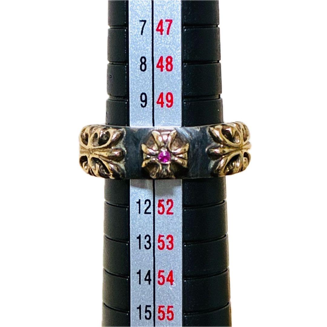 【希少】A&G リング　フローラルクロス　シルバー925 ゴールド　18K