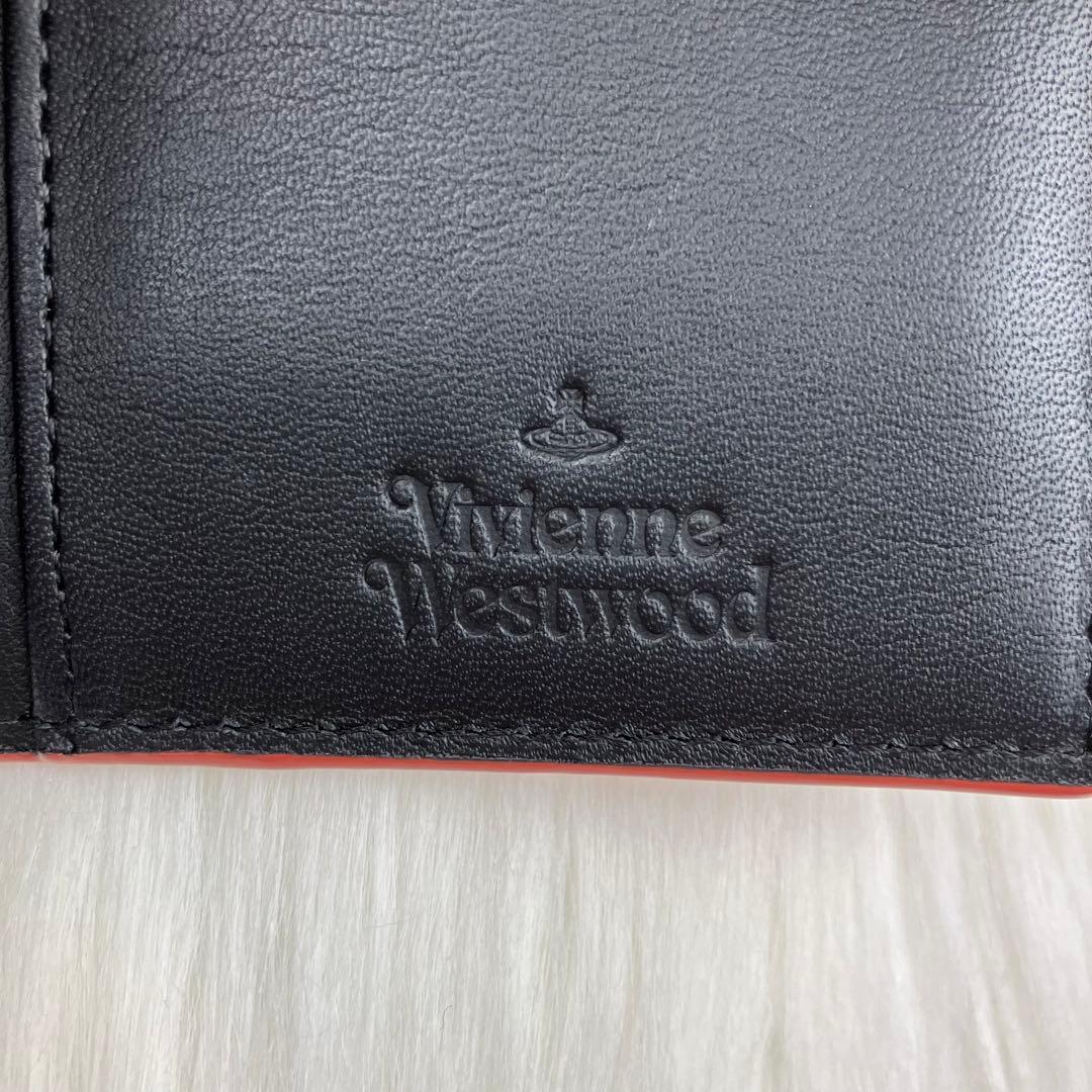 ✨美品 ヴィヴィアンウエストウッド 折り財布 がま口 オレンジ オーブ