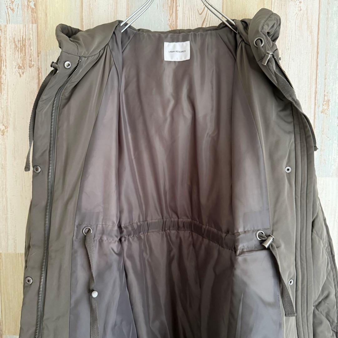 新品タグ付き！ アーバンリサーチ ドロストダウンコート カーキ