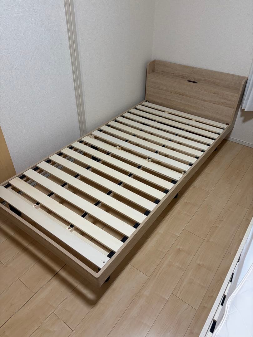 棚付きすのこベッド シングル