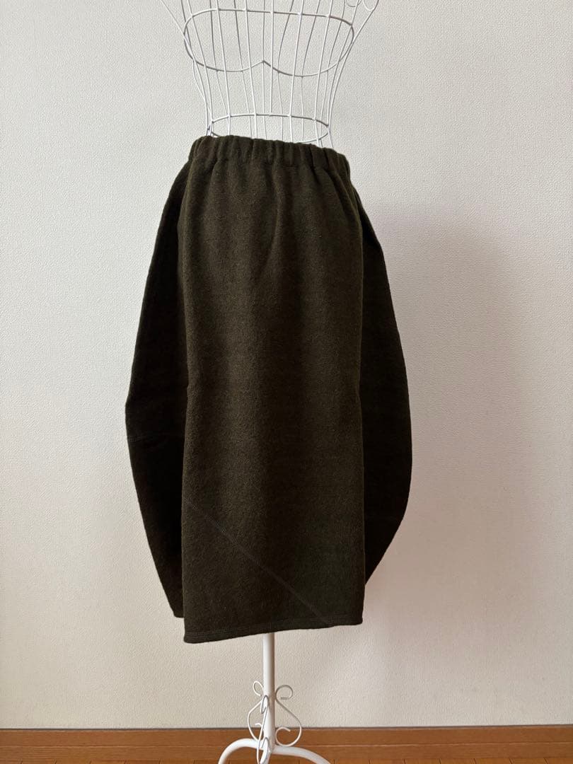 ババグーリ Babaghuri スカート コクーンシルエット ウール