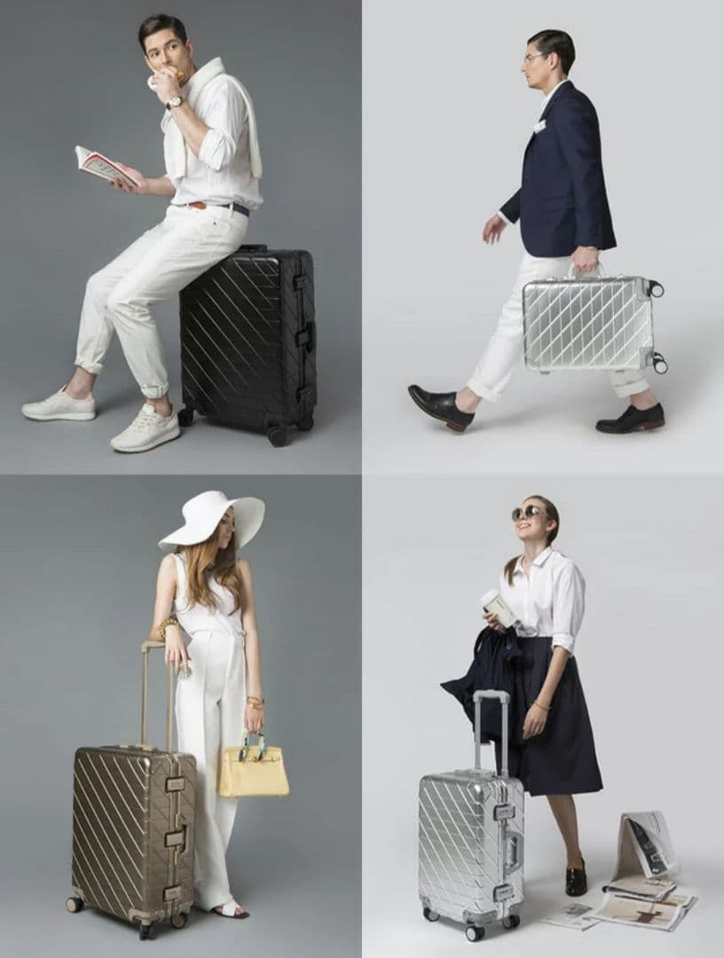 KAMEO 高級アルミスーツケース キャリーケース【新品・未使用】 ゴールド