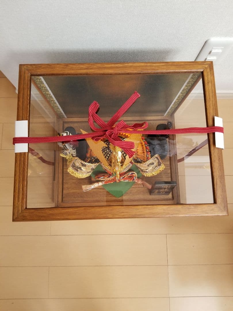 極美品　送料込み【寿慶】 五月人形　兜　ガラスケース付