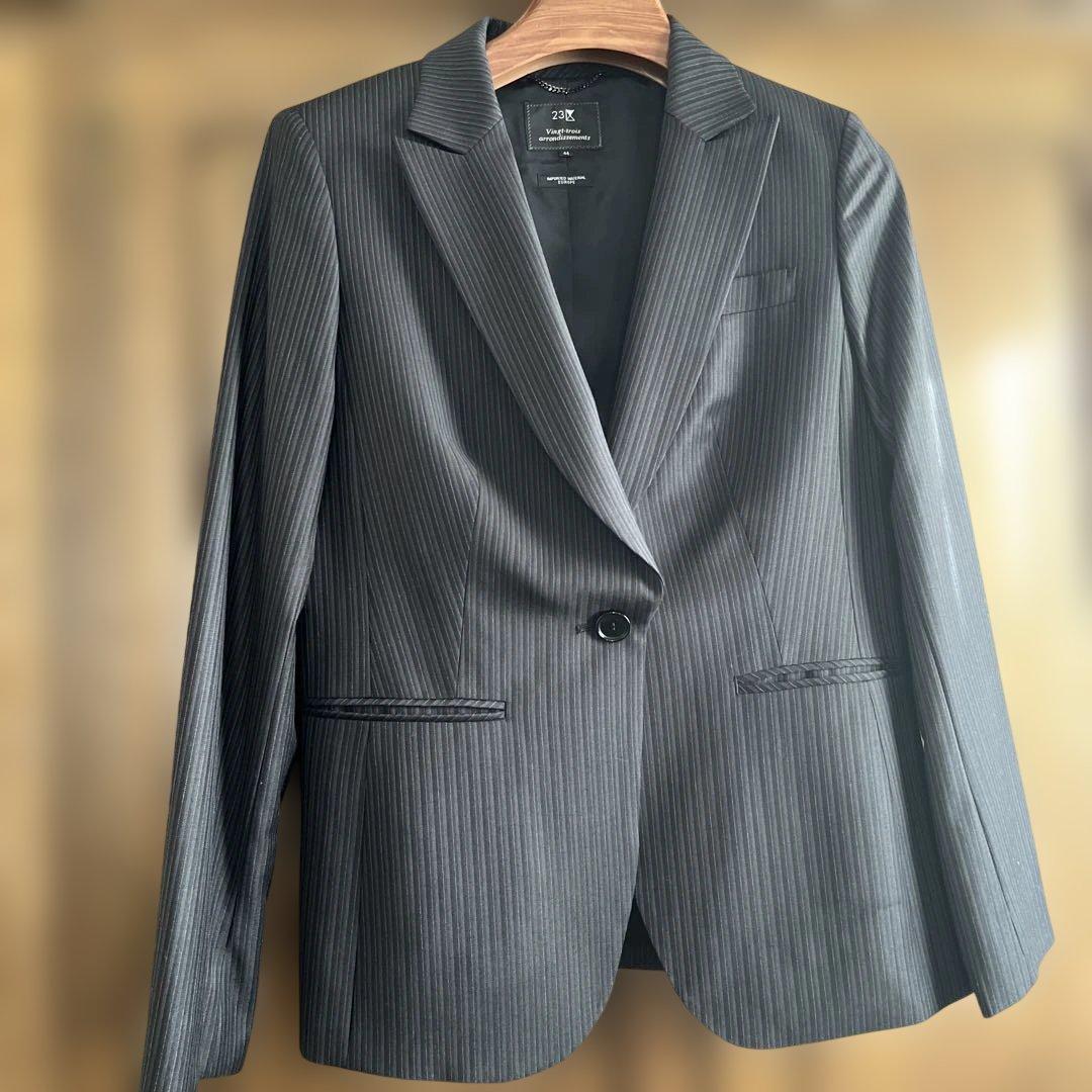 23区 ストライプ パンツスーツ 44サイズ