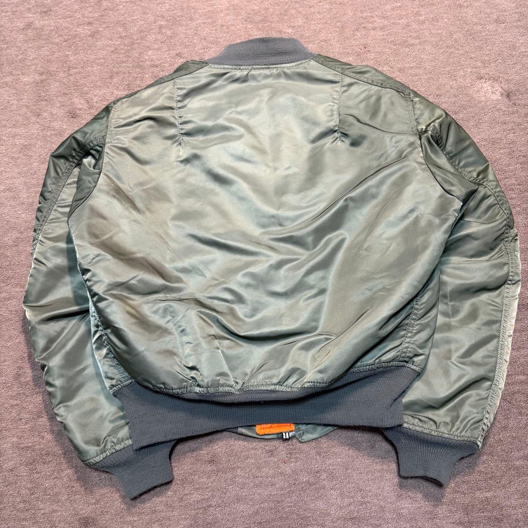 【USA製】 アルファ MA-1 90s フライトジャケット リバーシブル 短丈