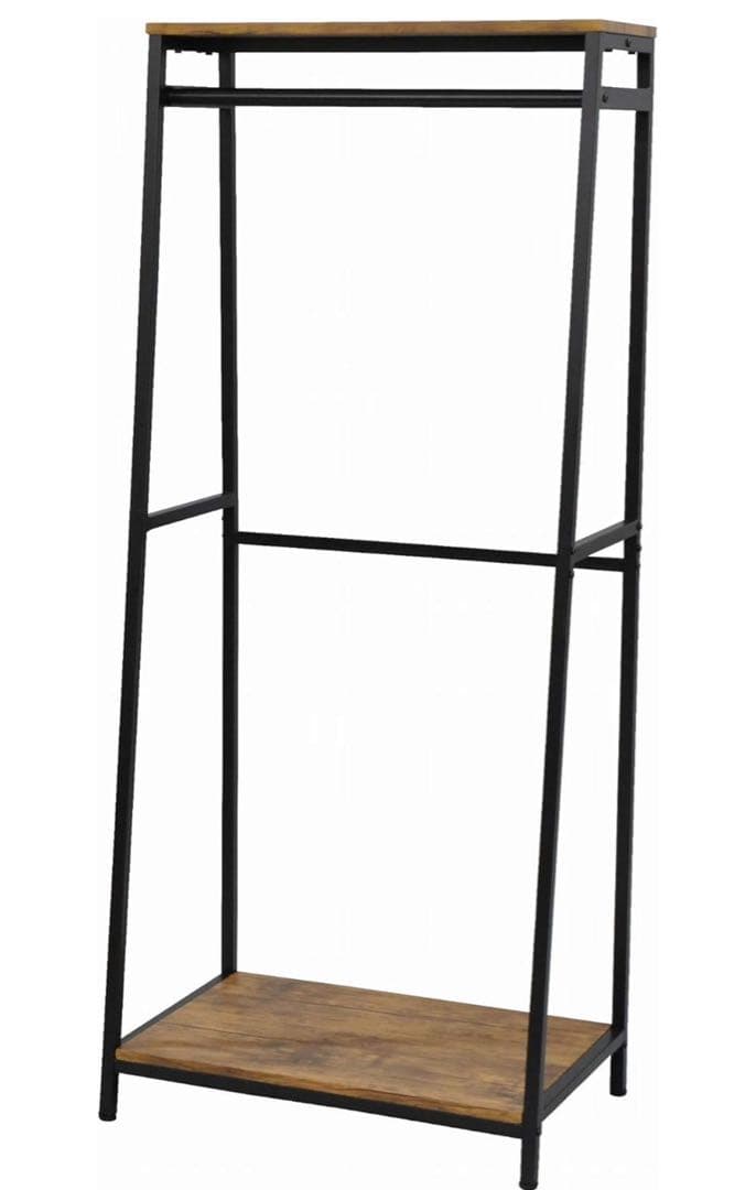 ハンガーラック　木製×ステンレス