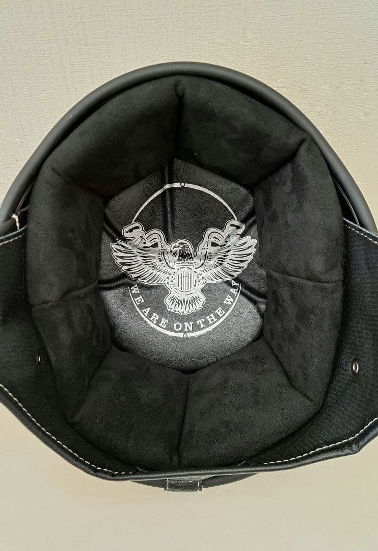 ショーティヘルメット　ポリヘル ブルーフレイムスエイジング塗装