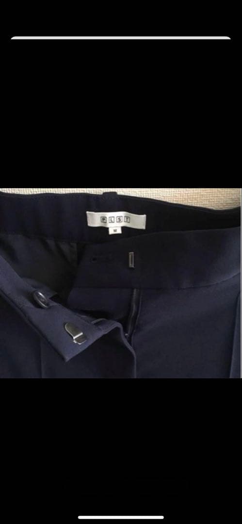 プラステ　PLST トリアセブレンド　パンツスーツ　Mサイズ　ネイビー