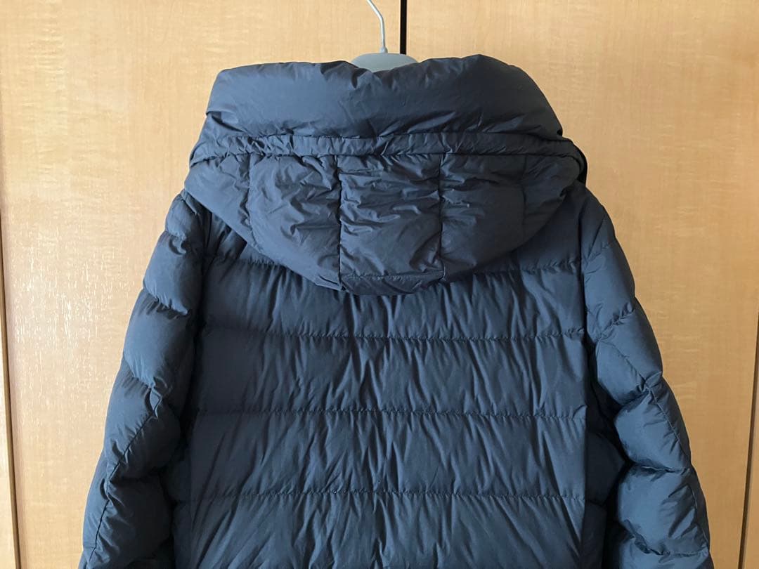 美品★ユニクロ +J ウルトラライトダウンフーデットコート 黒　Ｌサイズ