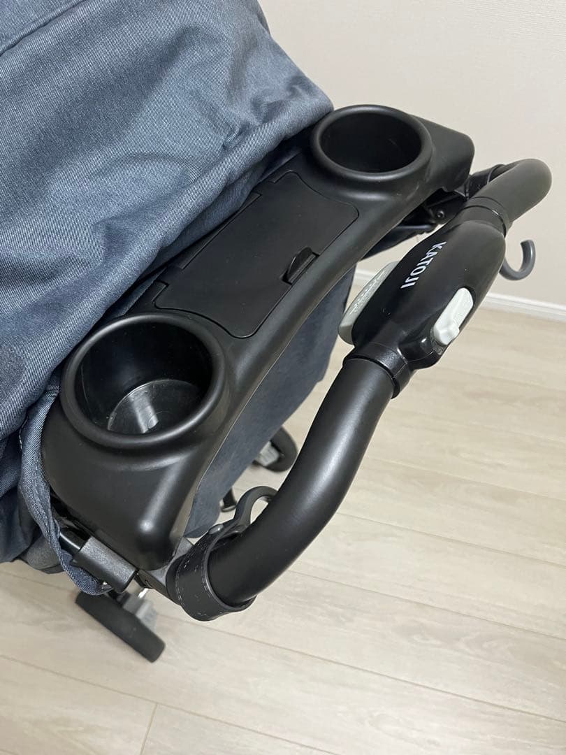 KATOJI 二人でゴーDX ブラック 2人乗りベビーカー　レインカバー未使用