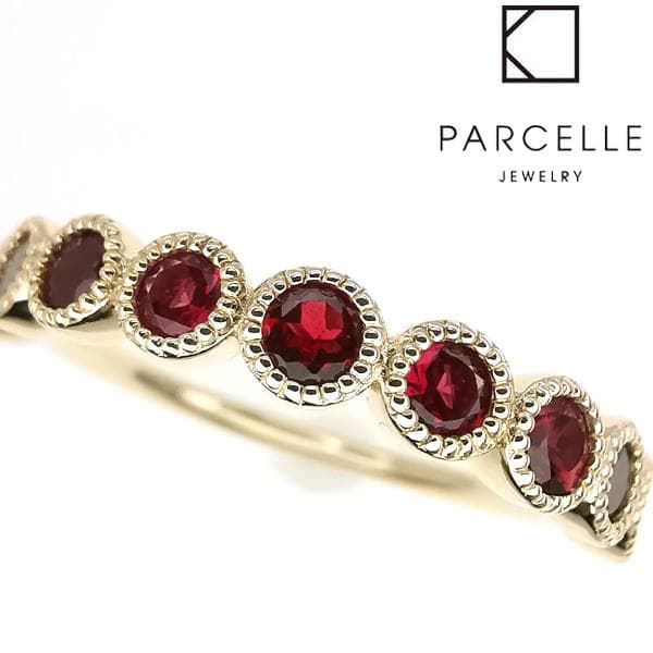 パーセルジュエリー K10 スピネル リング ミルシェノン