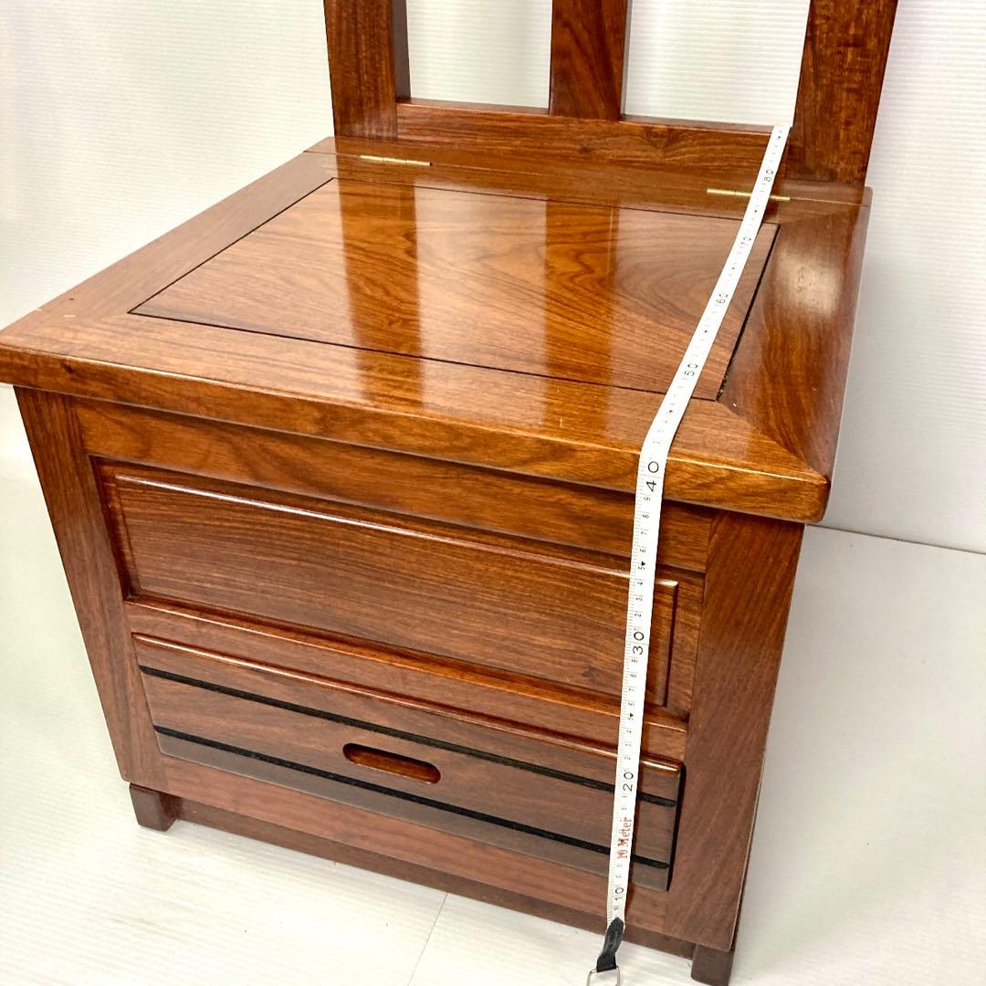 【最終値引✨】花梨 無垢 ダイニングチェア 回転 囲炉裏 チェア セット売り限定