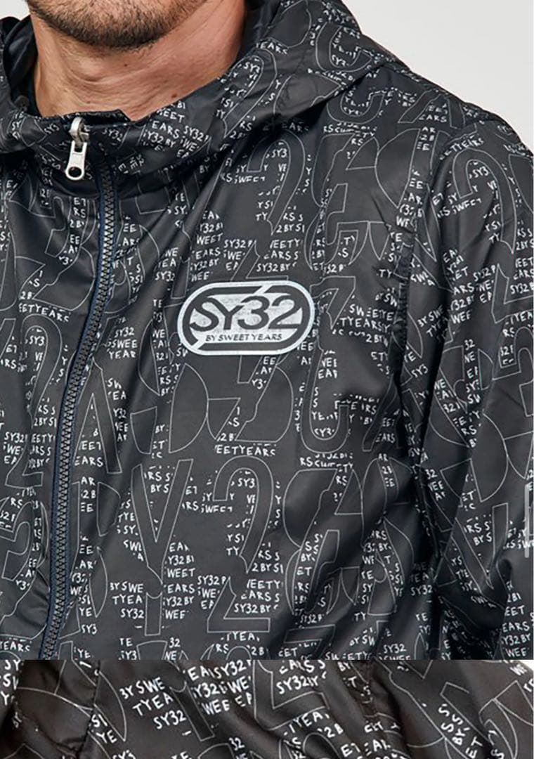【美品】SY32 ナイロンジャケット リバーシブル 黒 Mサイズ