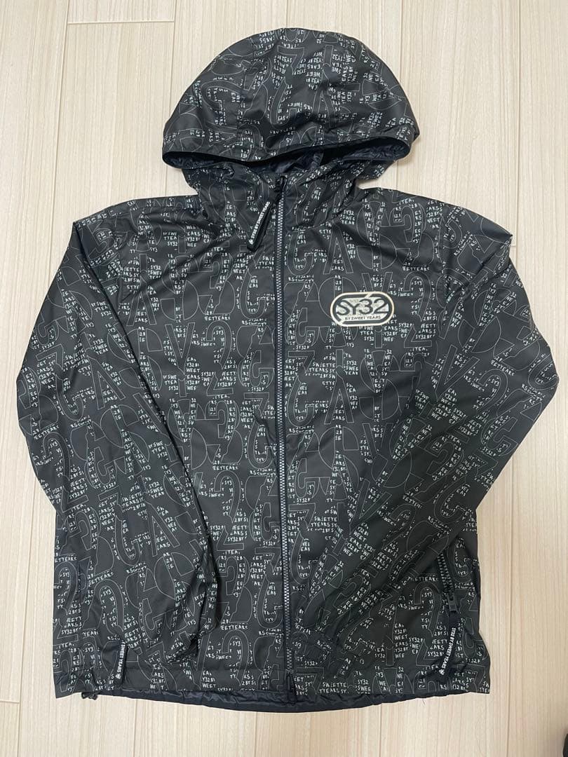 【美品】SY32 ナイロンジャケット リバーシブル 黒 Mサイズ