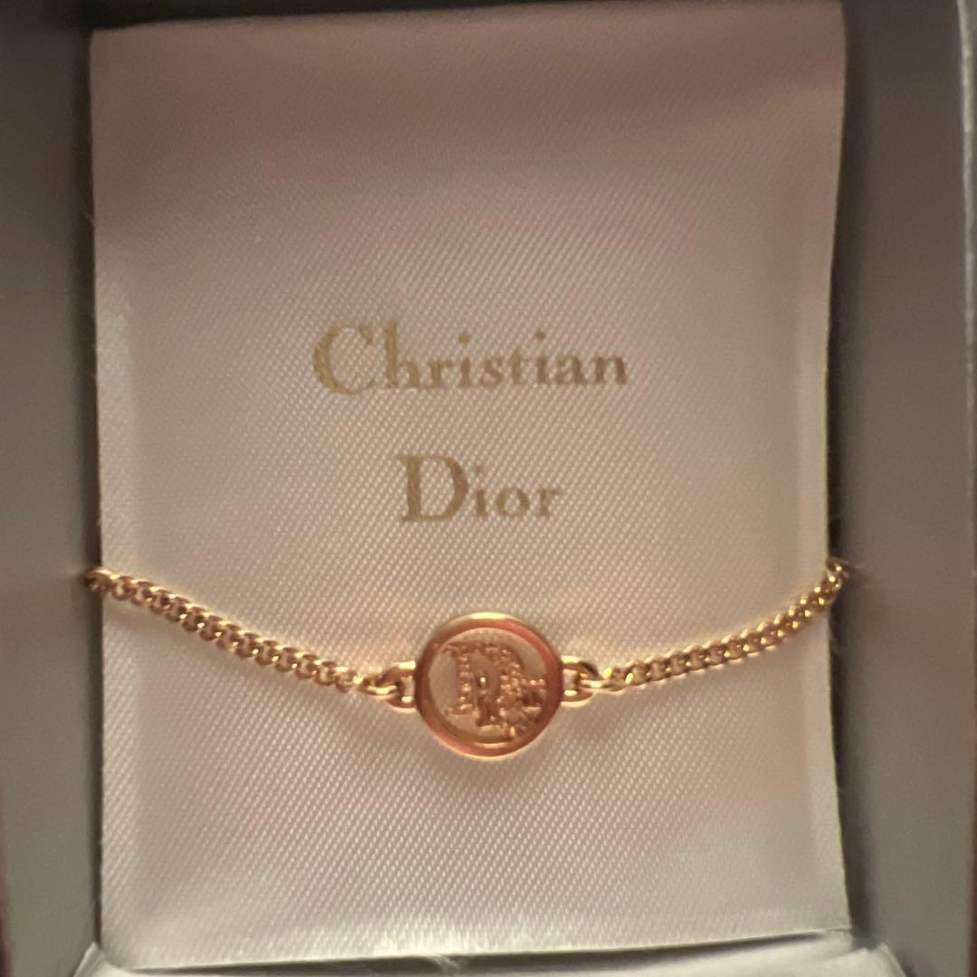 Dior サークルロゴブレスレット ゴールド