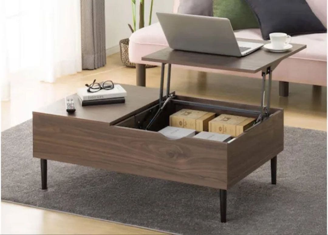 ニトリ　センターテーブル(リフティ3CN MBR) 昇降テーブル