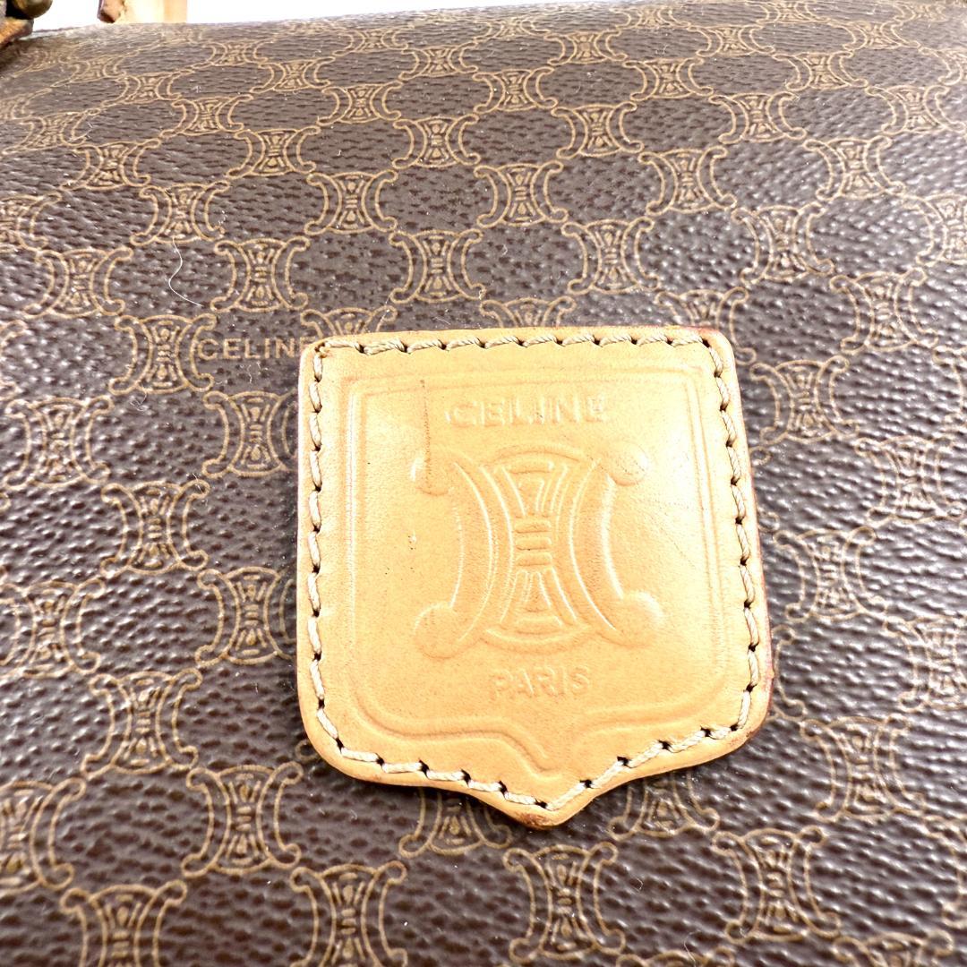 美品 セリーヌ ボストンバッグ マカダム モノグラム 嘉手納 大容量 旅行