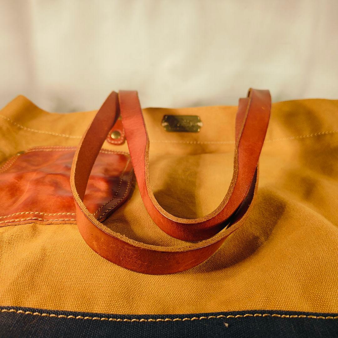 【極美品】Levi’s　キャンバス×本革トートバッグ｜2Horseプレート搭載