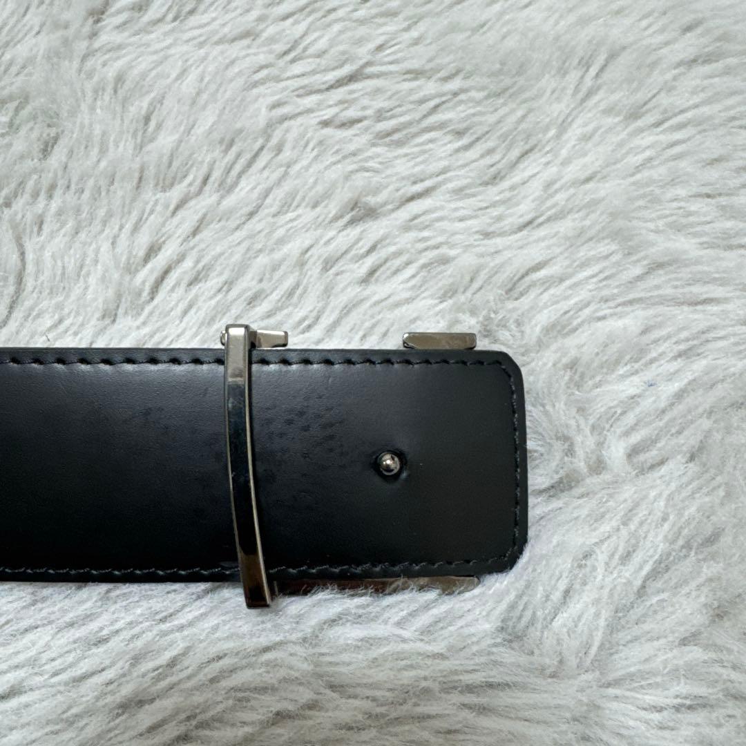 Louis Vuitton ブラックレザーベルト　エクリプス