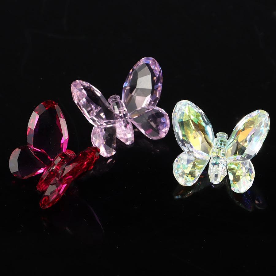 Y2435-6 スワロフスキー クリスタル バタフライ 蝶 3個セット