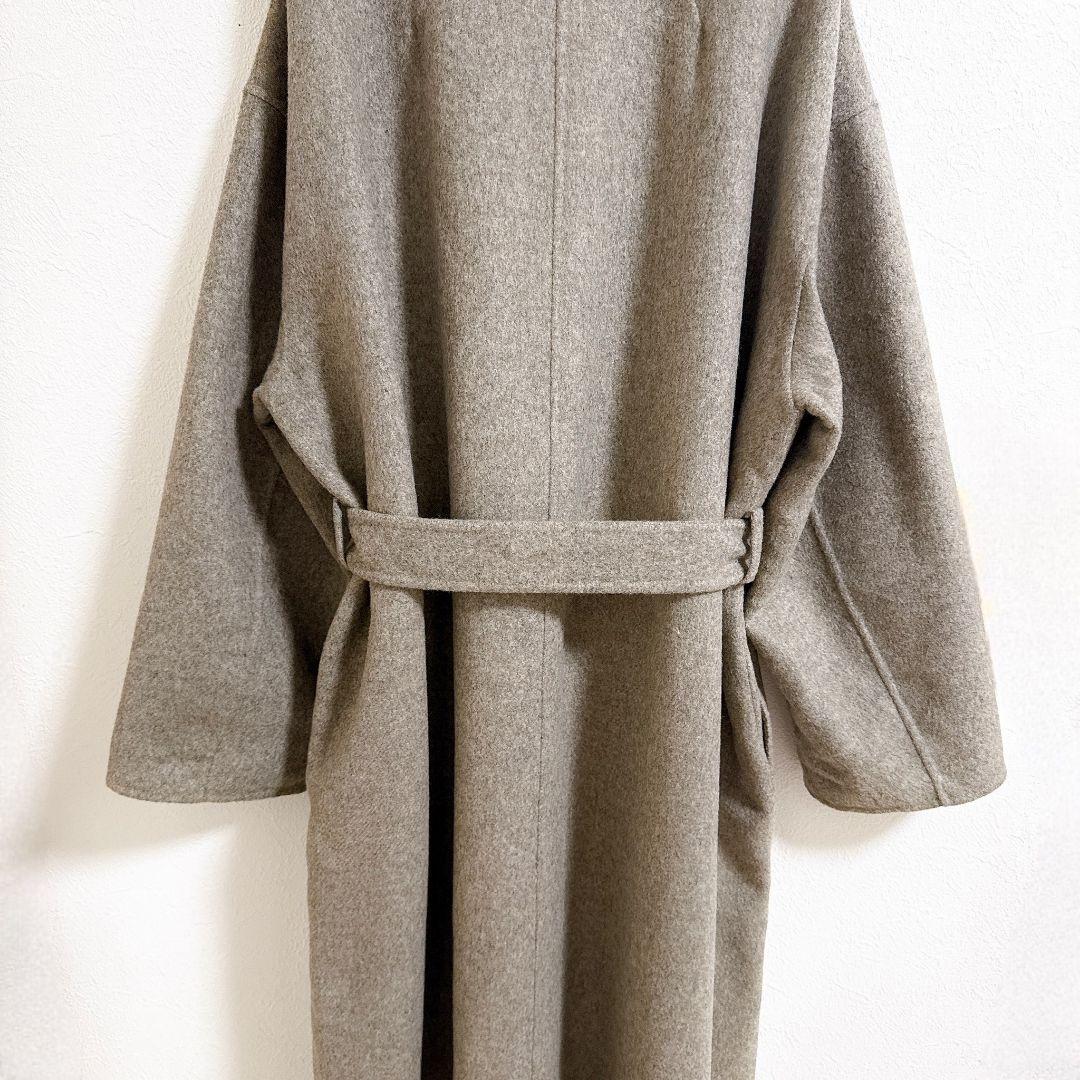 極美品IENA♡MANTECOダブルフェイスコート グレー ベルト ノーカラー