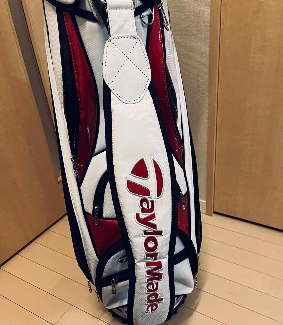 TaylorMade キャディバッグ 白/赤/黒