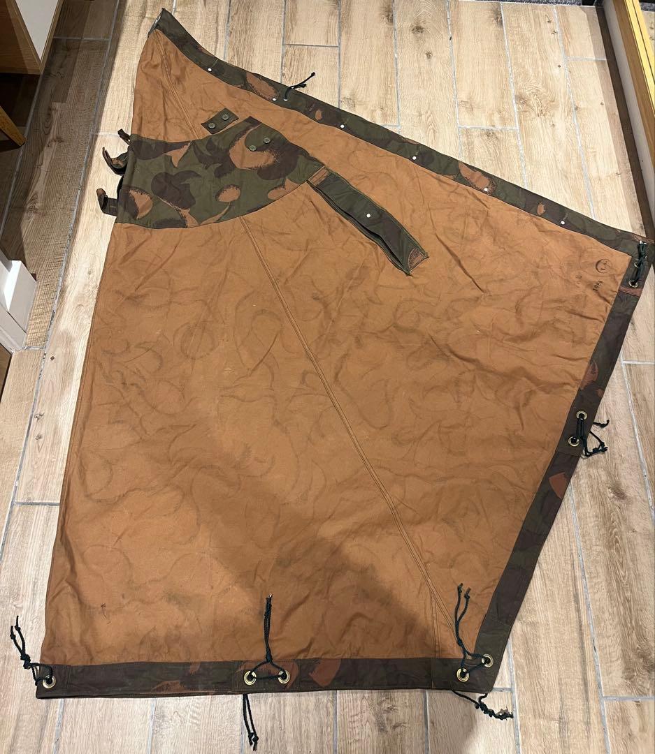 「肉」 ハンガリー軍　パリパリ 軍幕　ポンチョテント1 枚