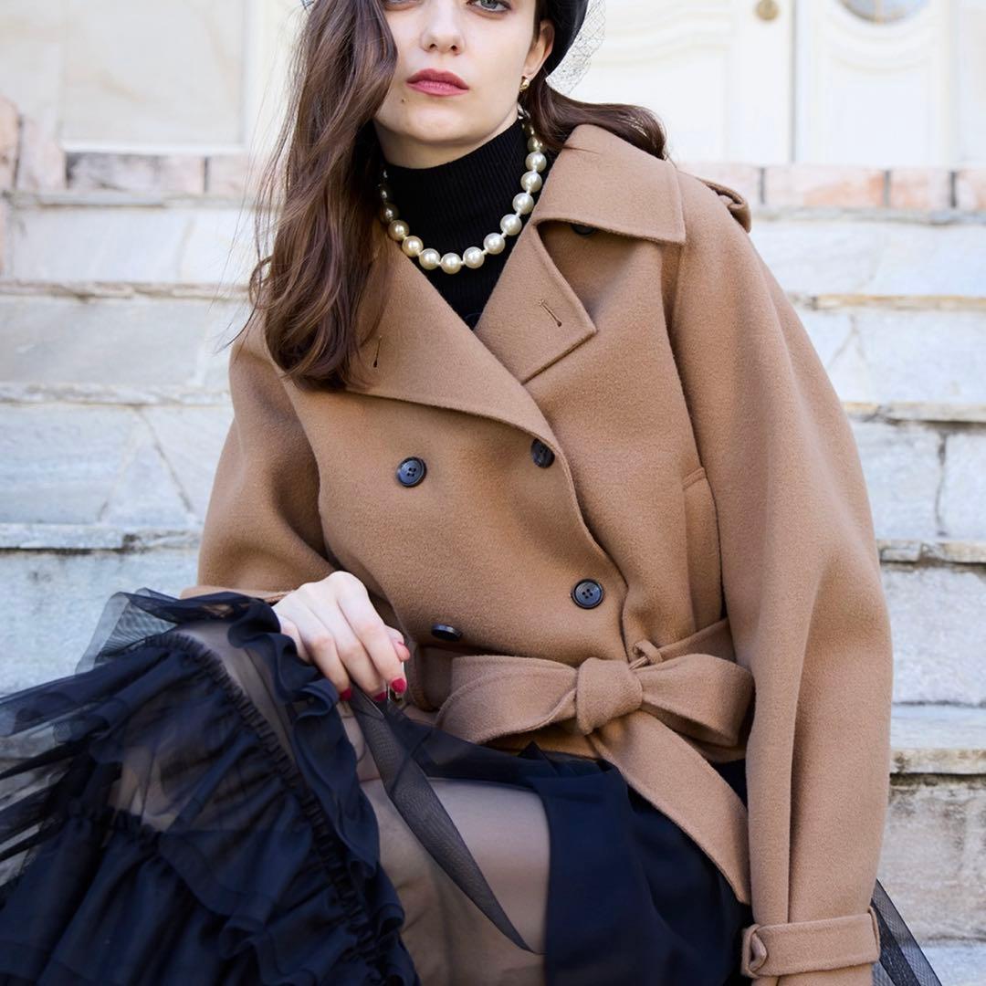 eimy istoire ウールショートトレンチコート