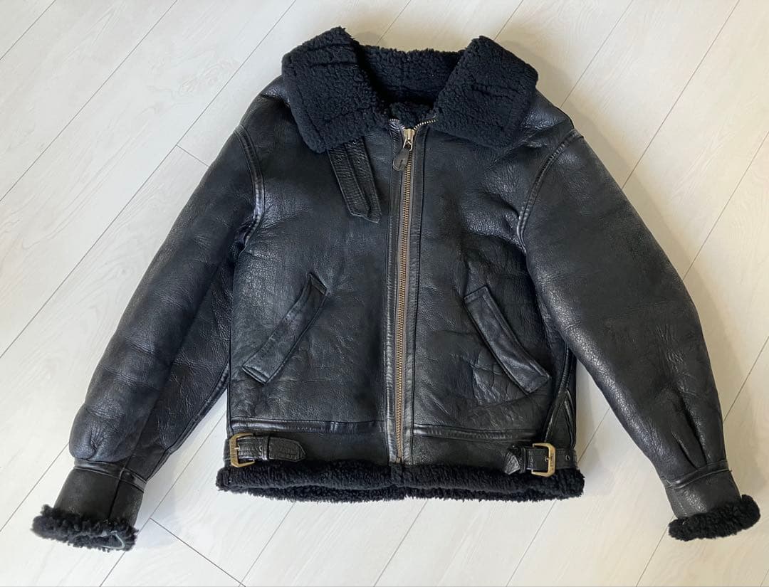 AVIREXアヴィレックス　アビレックス B-3ムートンジャケット38 USA製