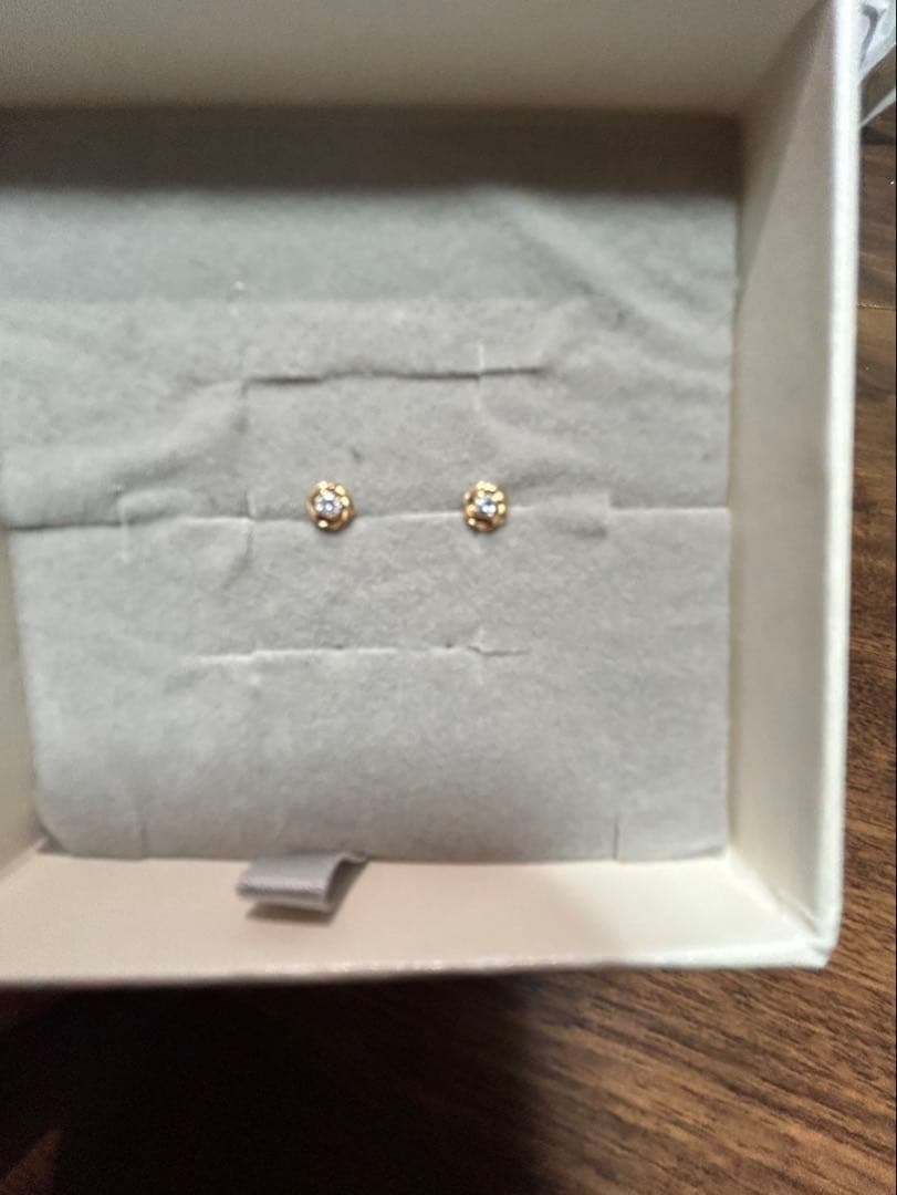 TSUTSUMI 18K スタッドピアス 箱付き