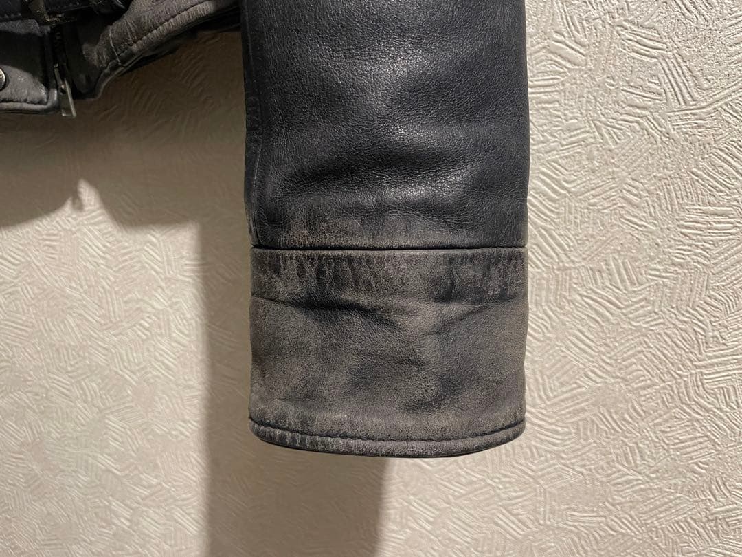 イタリア製 GOLDEN  レザー ダブル ライダース ジャケット