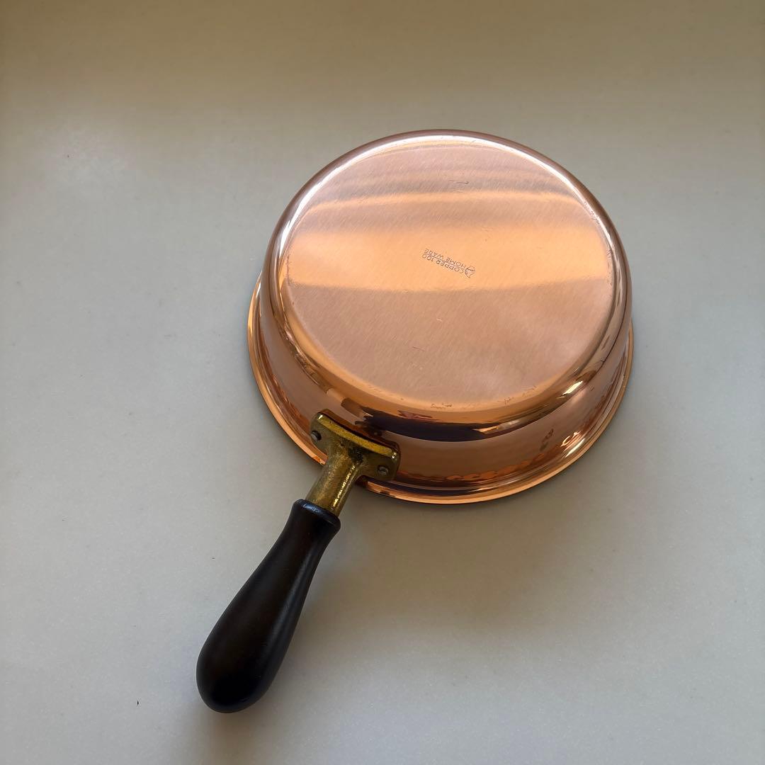 新光金属　フッ素加工　 銅製フライパン 新光堂 日本製 純銅 21㎝