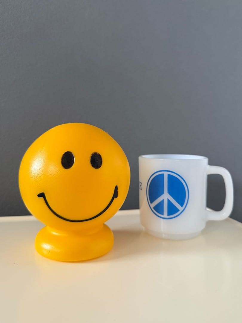 ビンテージ 70s USA スマイル 貯金箱 ミッドセンチュリー 希少 美品