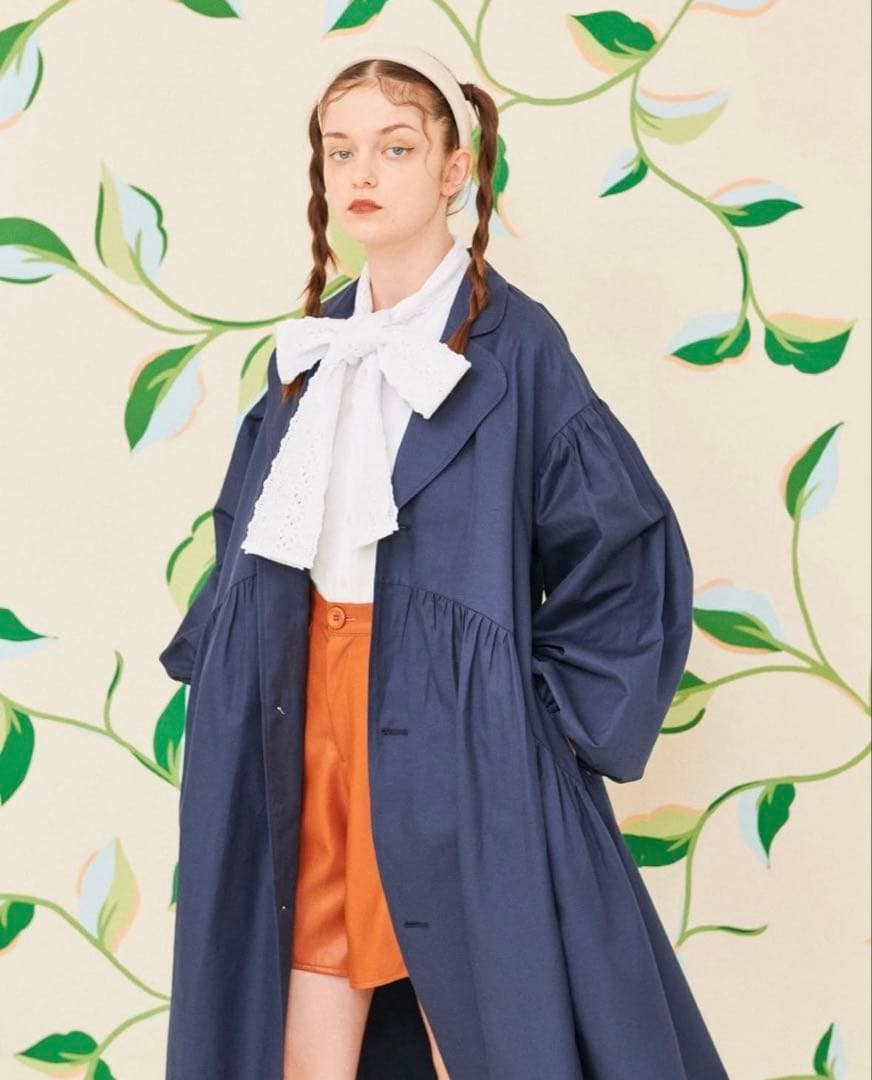 POPPY バルーンスプリングコート　ネイビー　あさぎーにょ