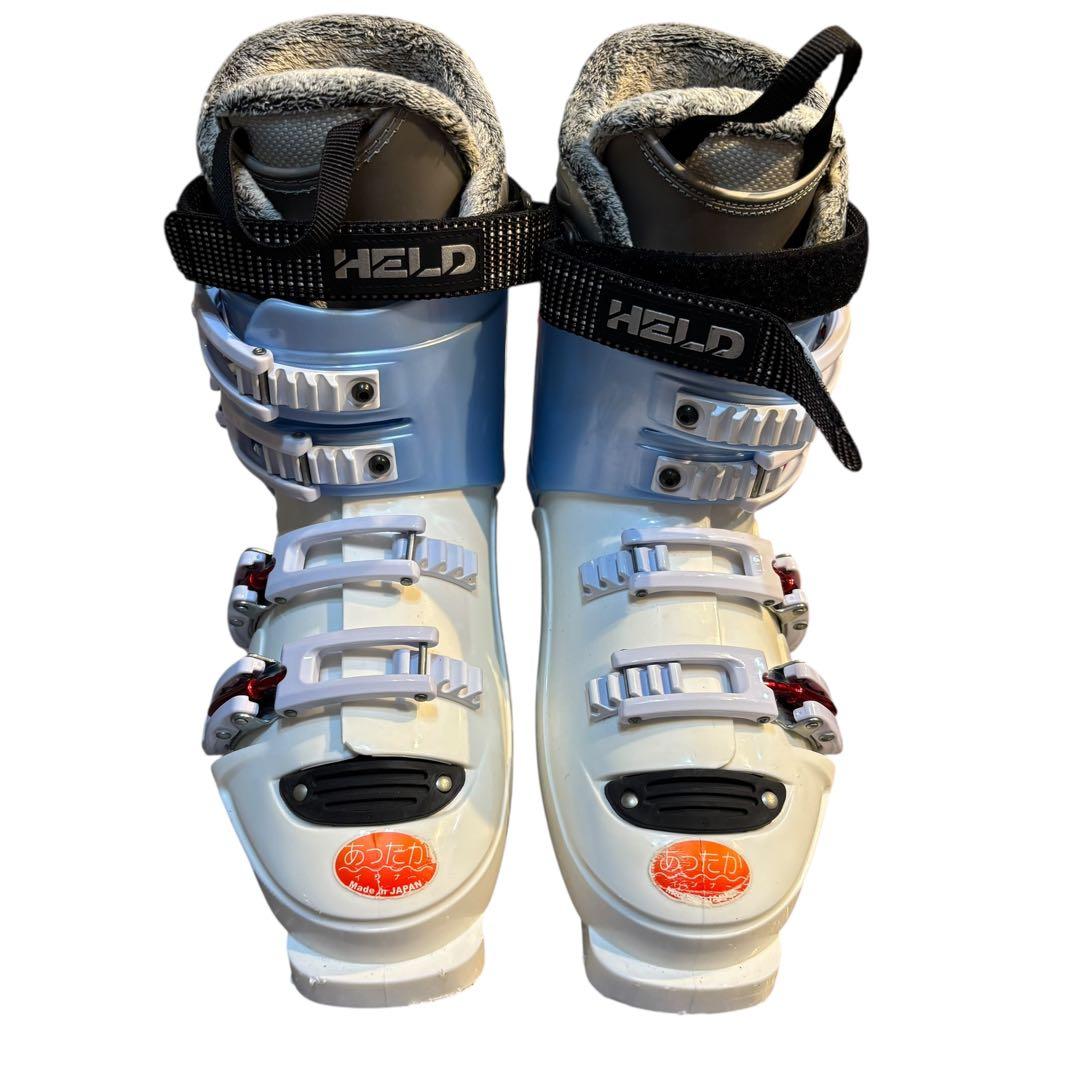 レディースショートスキーセット　ミッドスキー　解放ビン付　25-25.5cm