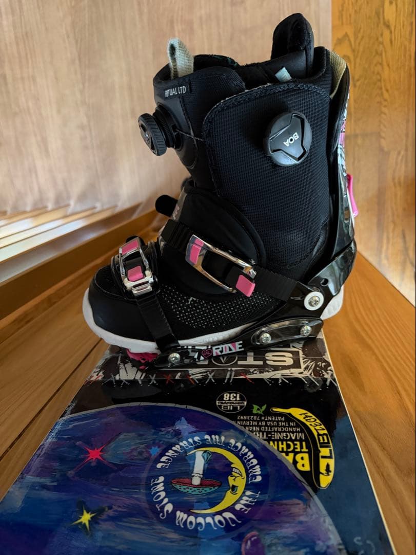 Lib Tech スノーボード 138cm ビンディング付きセット　ロッカー