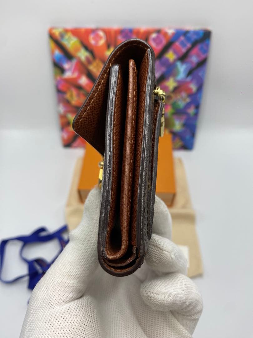 【極美品】ルイヴィトン モノグラム ポルトフォイユ ジョイ 折り財布 ブラウン