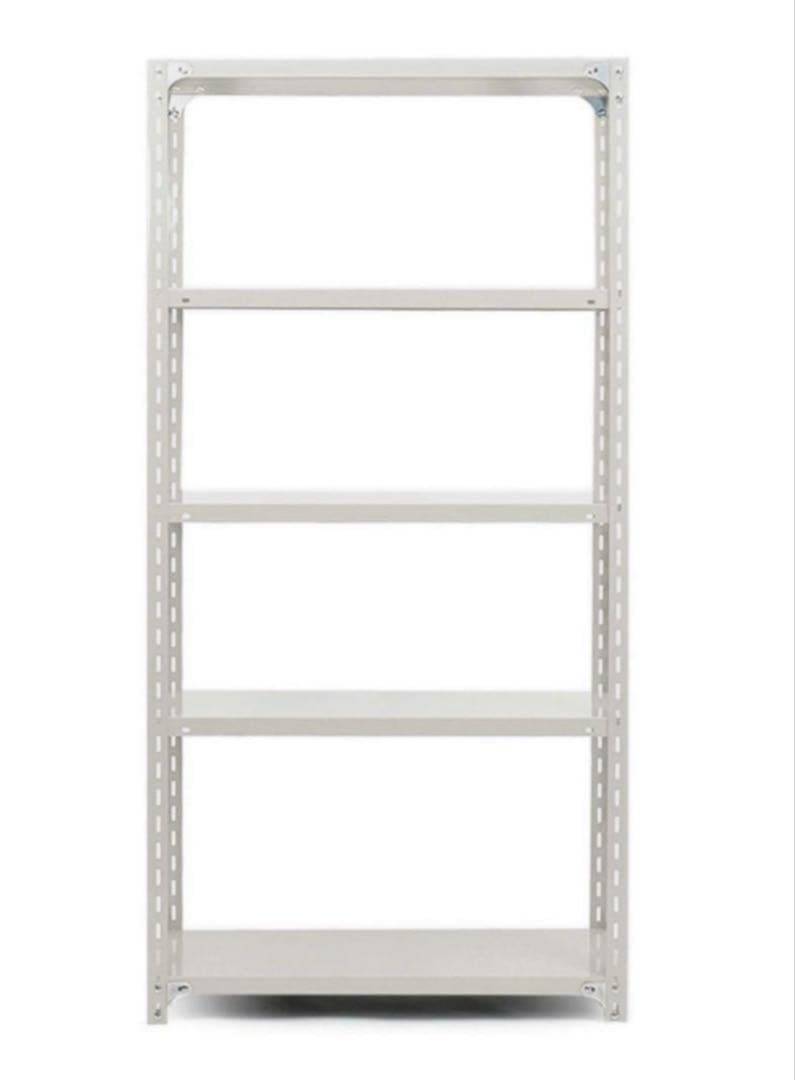 d&department 工業用スチールシェルフ スリム 5段 アイボリー